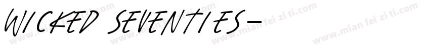 wicked seventies字体转换